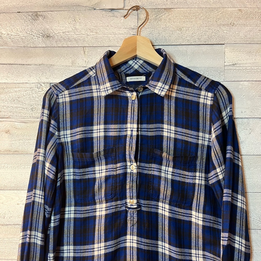 American eagle Shirt, flannel blue Small